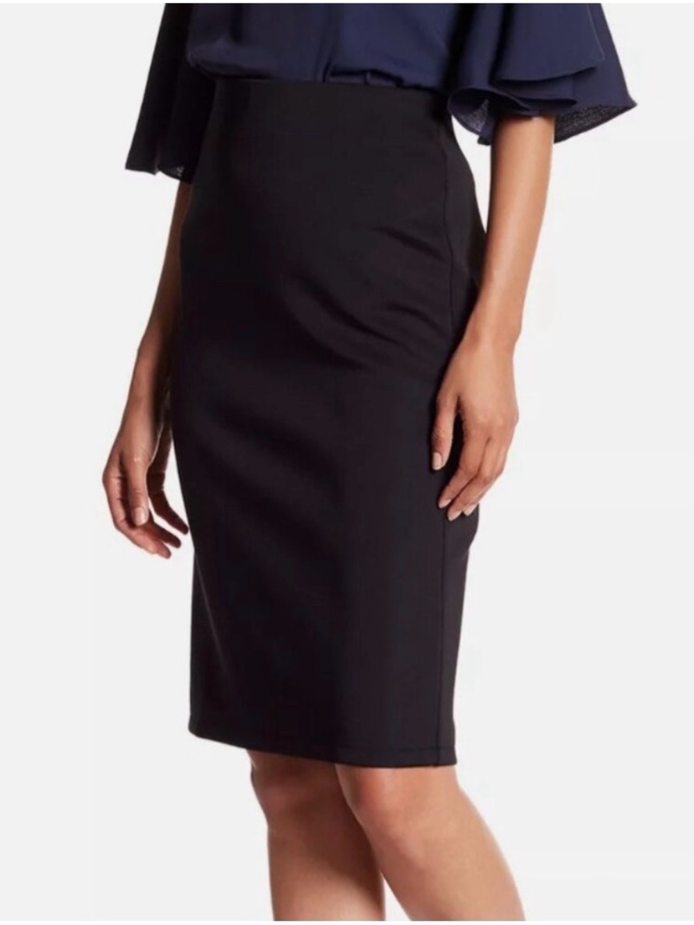 Catherine Malandrino Black Pencil Skirt - Classic High-Waist